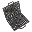 Sealey AK303IMP Tap & Die Set 45pc Split Dies Imperial - AK303IMP - Sealey Tools UK - Workshop Tool Storage