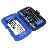 Sealey AK3735 Drill & Bit Accessory Set 35pc - AK3735 - Sealey Tools UK - Workshop Tool Storage