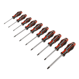 Sealey AK4324 Screwdriver Set 10pc TRX - Star* GripMAX® - Red - AK4324 - Sealey Tools UK - Workshop Tool Storage