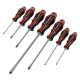 Sealey AK4325 Screwdriver Set 7pc GripMAX® - Red - AK4325 - Sealey Tools UK - Workshop Tool Storage