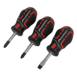 Sealey AK4328 Screwdriver Set 3pc GripMAX® Stubby - AK4328 - Sealey Tools UK - Workshop Tool Storage