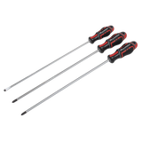 Sealey AK4372 GripMAX® Screwdriver Set Long 3pc - AK4372 - Sealey Tools UK - Workshop Tool Storage