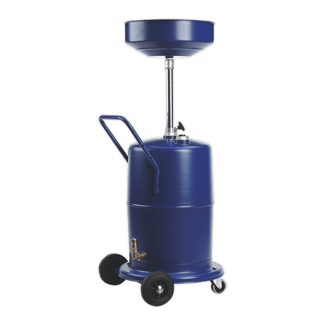 Sealey AK450DX Mobile Oil Drainer 75L Pump Away - AK450DX - Sealey Tools UK - Workshop Tool Storage