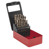Sealey AK4702 HSS Cobalt Split Point Fully Ground Drill Bit Set 25pc Metric - AK4702 - Sealey Tools UK - Workshop Tool Storage