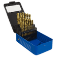Sealey AK4725 HSS Fully Ground Drill Bit Set 25pc DIN 338 Metric - AK4725 - Sealey Tools UK - Workshop Tool Storage