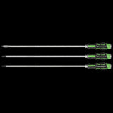 Sealey AK4942HV Extra - Long Hammer - Thru Screwdriver Set Hi - Vis Green 450mm 3pc - AK4942HV - Sealey Tools UK - Workshop Tool Storage