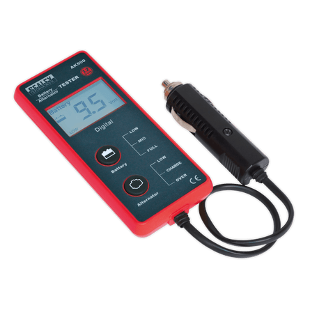 Sealey AK500 Battery & Alternator Tester 12V - LCD Screen - AK500 - Sealey Tools UK - Workshop Tool Storage