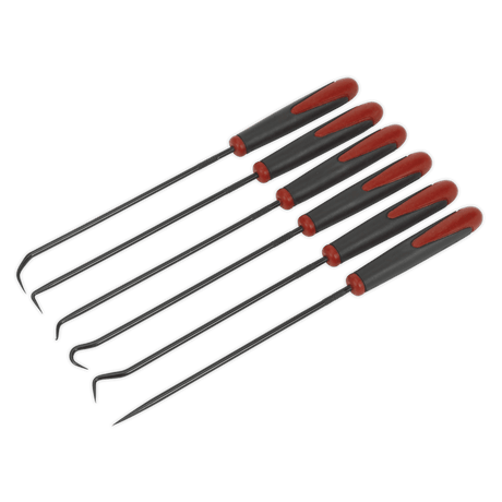 Sealey AK5215 6pc Extra - Long Pick & Hook Set - AK5215 - Sealey Tools UK - Workshop Tool Storage