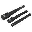 Sealey AK5521 Impact Socket Adaptor Set 3pc - AK5521 - Sealey Tools UK - Workshop Tool Storage