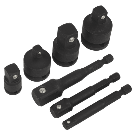 Sealey AK5522 Impact Socket Adaptor Set 7pc - AK5522 - Sealey Tools UK - Workshop Tool Storage