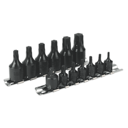 Sealey AK5584 TRX - Star* Socket Bit Set 13pc 1/4" & 3/8"Sq Drive - AK5584 - Sealey Tools UK - Workshop Tool Storage