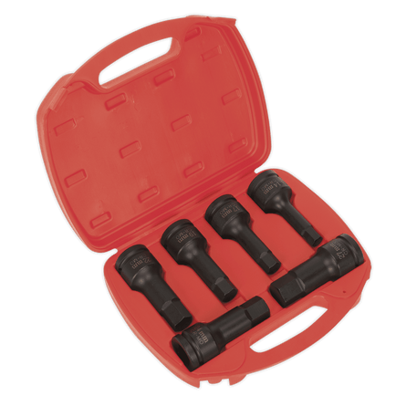 Sealey AK5586 Impact Hex Socket Bit Set 6pc 3/4"Sq Drive - AK5586 - Sealey Tools UK - Workshop Tool Storage