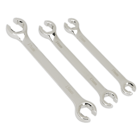 Sealey AK600 Flare Nut Spanner Set 3pc Metric - AK600 - Sealey Tools UK - Workshop Tool Storage