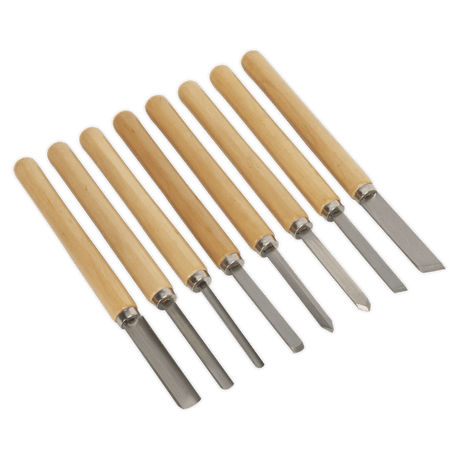 Sealey AK60/8 8pc Wood Turning Chisel Set - AK60/8 - Sealey Tools UK - Workshop Tool Storage