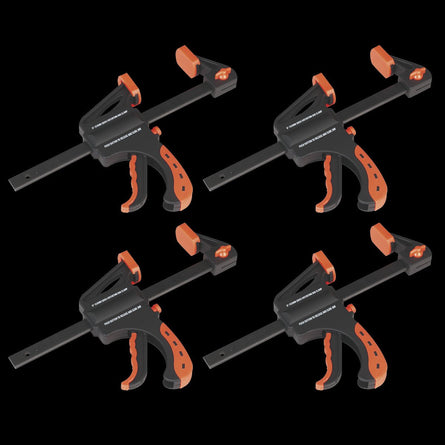 Sealey AK61014 Ratchet Bar Clamp 150mm 4pc Set - AK61014 - Sealey Tools UK - Workshop Tool Storage
