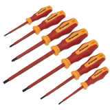 Sealey AK6125 Screwdriver Set 7pc VDE Approved - AK6125 - Sealey Tools UK - Workshop Tool Storage