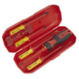 Sealey AK61280 Screwdriver Set Interchangeable 8pc - VDE Approved - AK61280 - Sealey Tools UK - Workshop Tool Storage