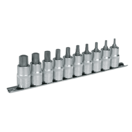 Sealey AK6208 TRX - Star* Socket Bit Set 10pc 1/2"Sq Drive - AK6208 - Sealey Tools UK - Workshop Tool Storage