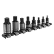 Sealey AK6214B Spline Socket Bit Set 8pc 1/4", 3/8" & 1/2"Sq Drive Black Series - AK6214B - Sealey Tools UK - Workshop Tool Storage