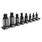 Sealey AK6214B Spline Socket Bit Set 8pc 1/4", 3/8" & 1/2"Sq Drive Black Series - AK6214B - Sealey Tools UK - Workshop Tool Storage