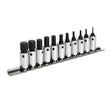 Sealey AK62251 Hex Socket Bit Set 11pc 1/4in Sq Drive Metric - Specialised Bits & Sockets - SLY-17580 - Sealey Tools UK - Workshop Tool Storage