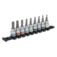 Sealey AK6251 TRX - Star* Socket Bit Set 9pc 3/8"Sq Drive - Platinum - AK6251 - Sealey Tools UK - Workshop Tool Storage