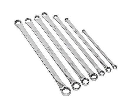 Sealey AK6311 Double End Ring Spanner Set 7pc Extra - Long Metric - Extra - Long - SLY-10669 - Sealey Tools UK - Workshop Tool Storage