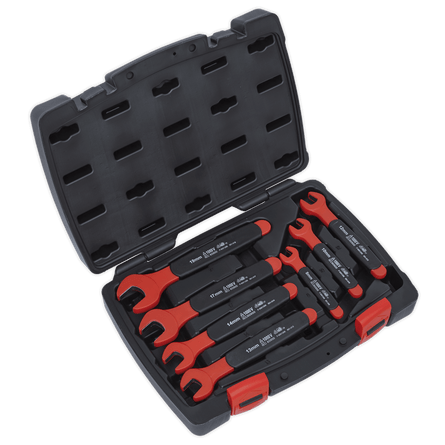 Sealey AK63171 Insulated Open - End Spanner Set 7pc VDE Approved - AK63171 - Sealey Tools UK - Workshop Tool Storage