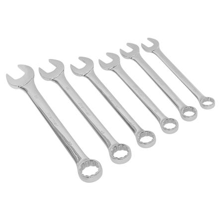 Sealey AK6324 Combination Spanner Set 6pc Super Jumbo Metric - AK6324 - Sealey Tools UK - Workshop Tool Storage