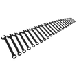 Sealey AK63264B Combination Spanner Set 25pc Metric - Black Series - AK63264B - Sealey Tools UK - Workshop Tool Storage