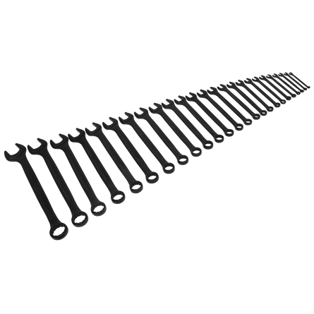 Sealey AK63264B Combination Spanner Set 25pc Metric - Black Series - AK63264B - Sealey Tools UK - Workshop Tool Storage