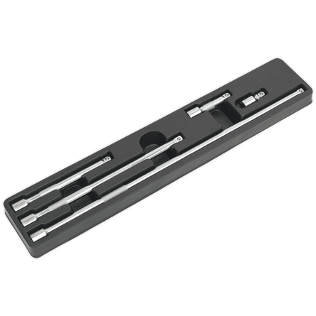 Sealey AK6341 Extension Bar Set 5pc 3/8"Sq Drive - AK6341 - Sealey Tools UK - Workshop Tool Storage