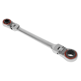 Sealey AK63947 Ratchet Ring Spanner 4 - in - 1 Flexi - Head Reversible Metric Platinum Series - AK63947 - Sealey Tools UK - Workshop Tool Storage