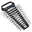 Sealey AK63950 Combination Spanner Set Anti - Slip 12pc Metric - Platinum Series - AK63950 - Sealey Tools UK - Workshop Tool Storage