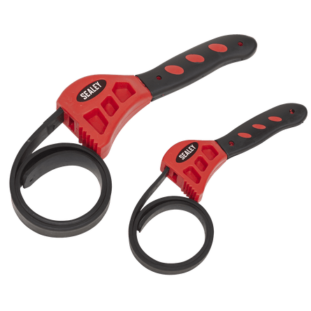 Sealey AK6408 Strap Wrench Set 2pc - AK6408 - Sealey Tools UK - Workshop Tool Storage