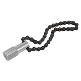 Sealey AK641 Oil Filter Chain Wrench 135mm Capacity 1/2"Sq Drive - AK641 - Sealey Tools UK - Workshop Tool Storage