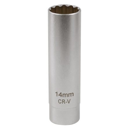 Sealey AK6568 14mm 3/8"Sq Drive 12 - Point Spark Plug Socket with Magnetic Retainer - AK6568 - Sealey Tools UK - Workshop Tool Storage