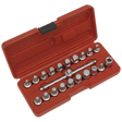 Sealey AK6586 Oil Drain Plug Key Set 21pc 3/8"Sq Drive - AK6586 - Sealey Tools UK - Workshop Tool Storage