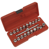 Sealey AK6586 Oil Drain Plug Key Set 21pc 3/8"Sq Drive - AK6586 - Sealey Tools UK - Workshop Tool Storage