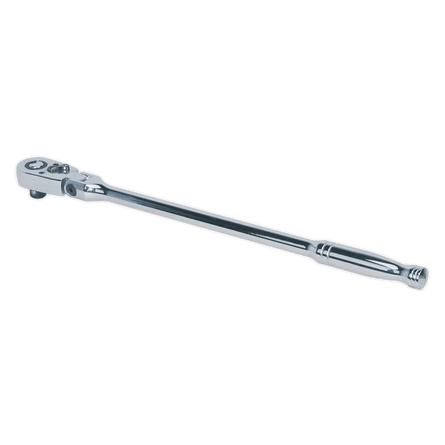 Sealey AK662F Ratchet Wrench Flexi - Head 445mm 1/2"Sq Drive Pear - Head Flip Reverse - AK662F - Sealey Tools UK - Workshop Tool Storage