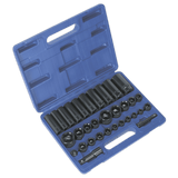 Sealey AK681 Impact Socket Set 32pc Standard/Deep 3/8" & 1/2"Sq Drive Metric/Imperial - AK681 - Sealey Tools UK - Workshop Tool Storage