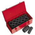 Sealey AK687 Impact Socket Set 13pc Deep 3/4"Sq Drive Metric/Imperial - AK687 - Sealey Tools UK - Workshop Tool Storage