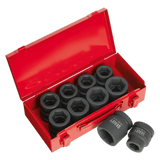 Sealey AK688 Impact Socket Set 10pc 1"Sq Drive Metric/Imperial - AK688 - Sealey Tools UK - Workshop Tool Storage