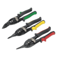 Sealey AK6907 Aviation Tin Snips Set 3pc - AK6907 - Sealey Tools UK - Workshop Tool Storage