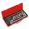 Sealey AK693 Socket Set 32pc 1/2in Sq Drive 6pt WallDrive - DuoMetric - Socket Sets - SLY-6770 - Sealey Tools UK - Workshop Tool Storage