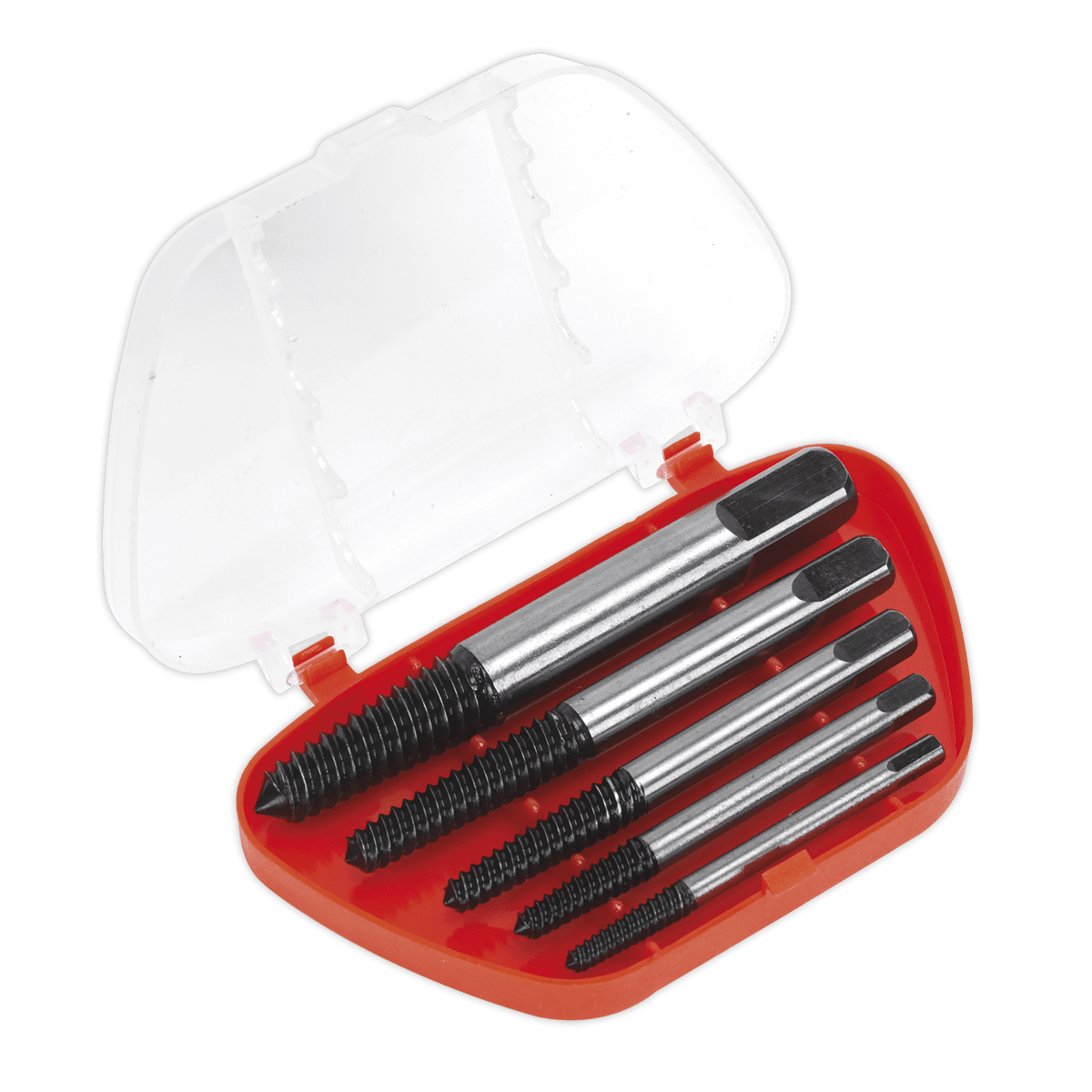 Sealey AK722 Screw Extractor Set 5pc Helix Type - AK722 - Sealey Tools UK - Workshop Tool Storage