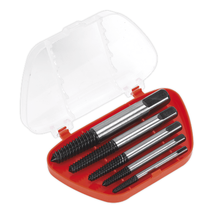 Sealey AK722 Screw Extractor Set 5pc Helix Type - AK722 - Sealey Tools UK - Workshop Tool Storage