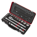 Sealey AK7924 Socket Set 1/2"Sq Drive 24pc - Premier Platinum Series - AK7924 - Sealey Tools UK - Workshop Tool Storage