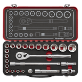 Sealey AK7924 Socket Set 1/2"Sq Drive 24pc - Premier Platinum Series - AK7924 - Sealey Tools UK - Workshop Tool Storage