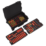 Sealey AK7939 1000V Insulated Tool Kit 1/2"Sq Drive 49pc - AK7939 - Sealey Tools UK - Workshop Tool Storage